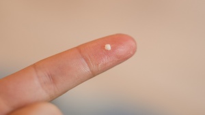 Even when warmed between the fingers, the beads do not melt or...