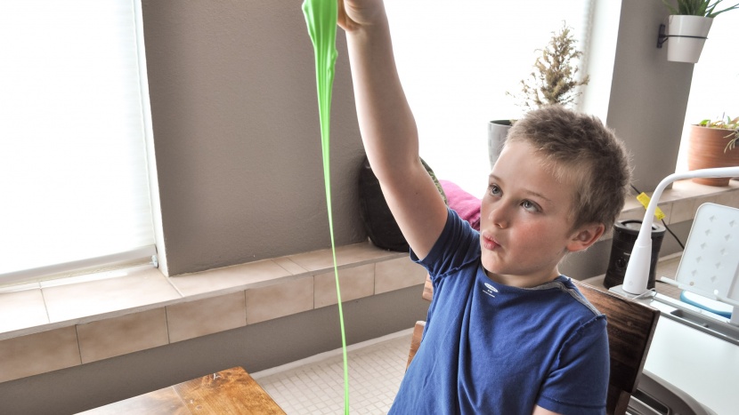 slime and putty - the nat geo kit included a super stretchy gooey option called snotty...