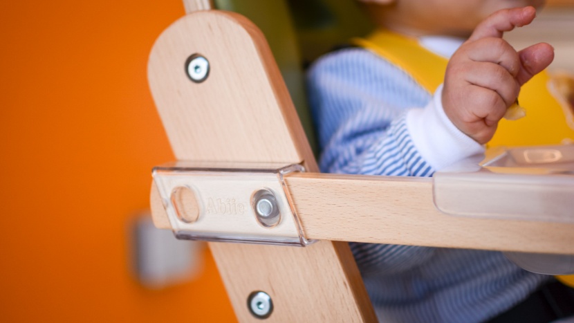 abiie beyond wooden high chair - the assembly of the abiie is straightforward and the instructions...