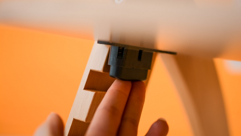 abiie beyond wooden high chair - adjustments to the abiie are easy and can be completed in seconds.