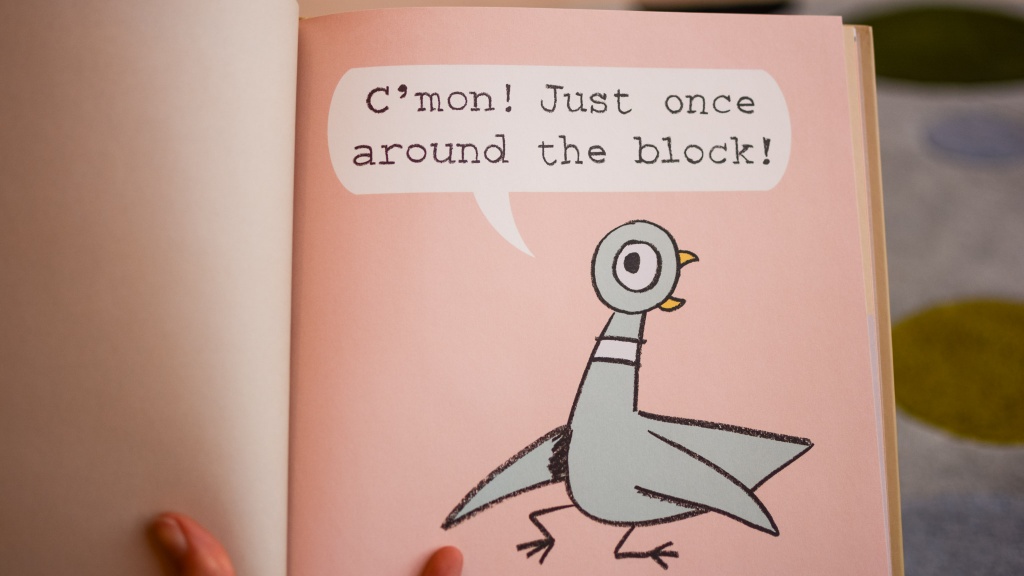 childrens books - in the book &quot;don&#039;t let the pigeon drive the bus!&quot; the pigeon is...