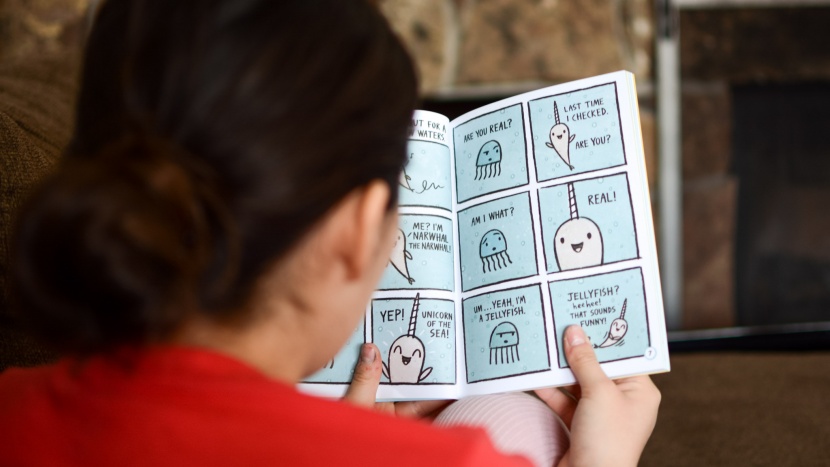 kids books - if your kid is ready to take on graphic novels, consider the narwhal...
