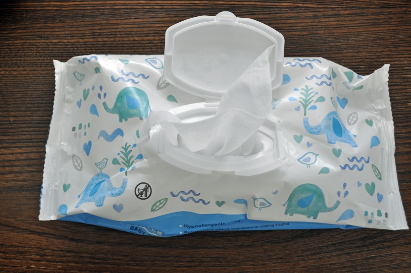 baby wipes - mama bear water wipes are soft to the touch and touch on messes.