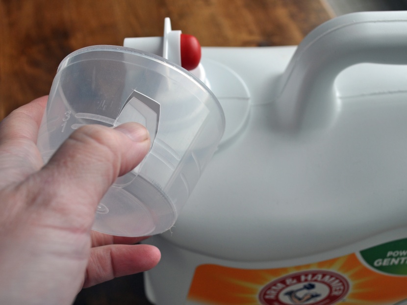 baby detergent - our arm &amp;amp; hamer detergent came with a broken measuring cup, but...