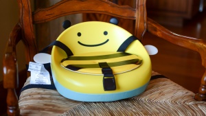 Despite some effort to adjust straps, installing the Skip Hop Zoo...