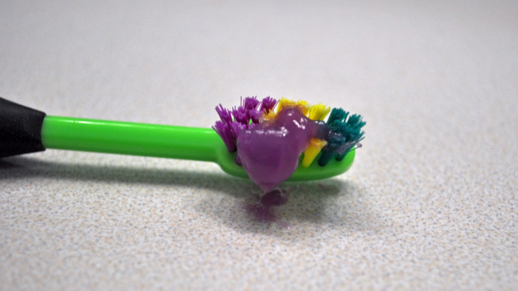 kids toothpaste - the consistency of the act product was well-liked and stuck to the...