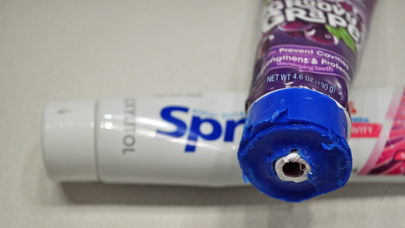 kids toothpaste - accidents happen, even in well-informed and well-intentioned homes...