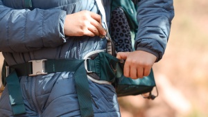 The waistband pockets are easy to access when wearing the Poco LT.