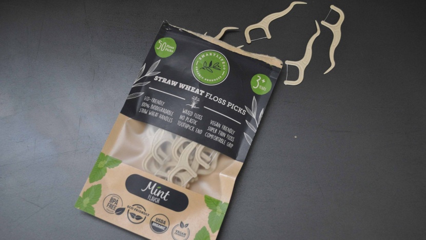 kids flossers - the straw wheat floss picks are a great compromise between an...