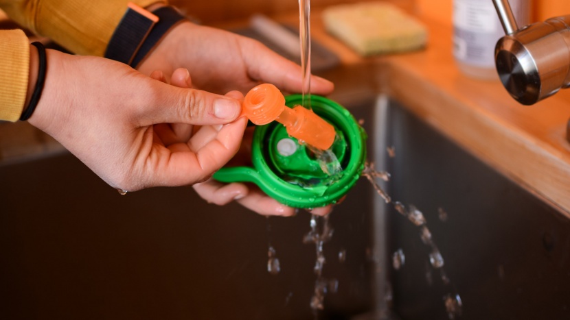 silicone bite valves will also require a straw brush to thoroughly...