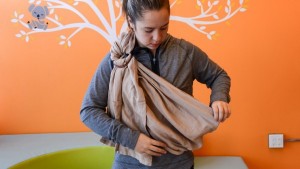 Spreading the fabric on the Nalakai provides a good spot for placing...