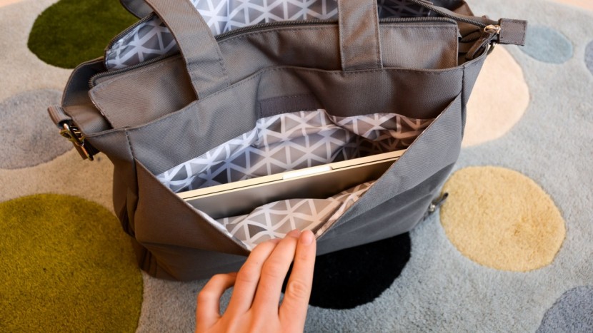 dr. brown&#039;s carryall - the side pocket on the carryall is where you&#039;ll stow your laptop or...