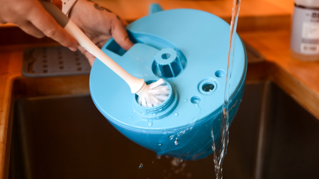 crane drop - you will need a bottle brush or some kind of tool to get the inside...