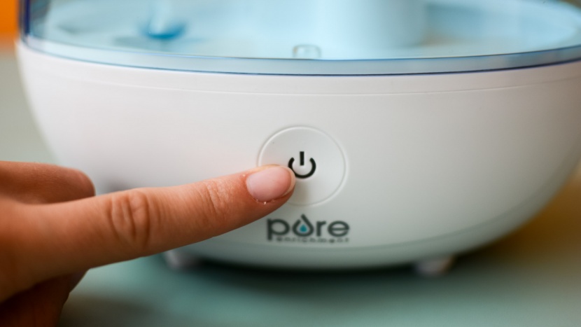 pure enrichment mistaire - the pure has a single button with 4 levels high/low with nightlight...