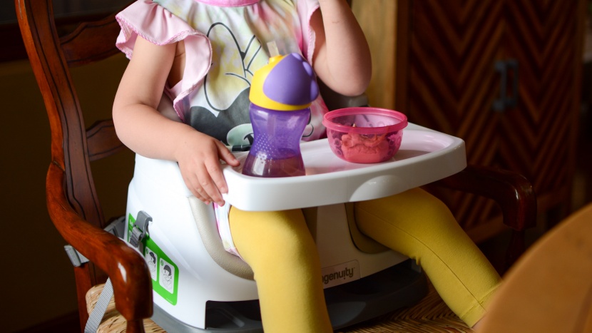 table booster seat - the ingenuity booster includes a tray table that is easy to use, but...