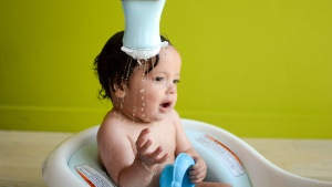 The Fisher Price 4-in-1 Sling &#039;n Seat includes a few accessories for...