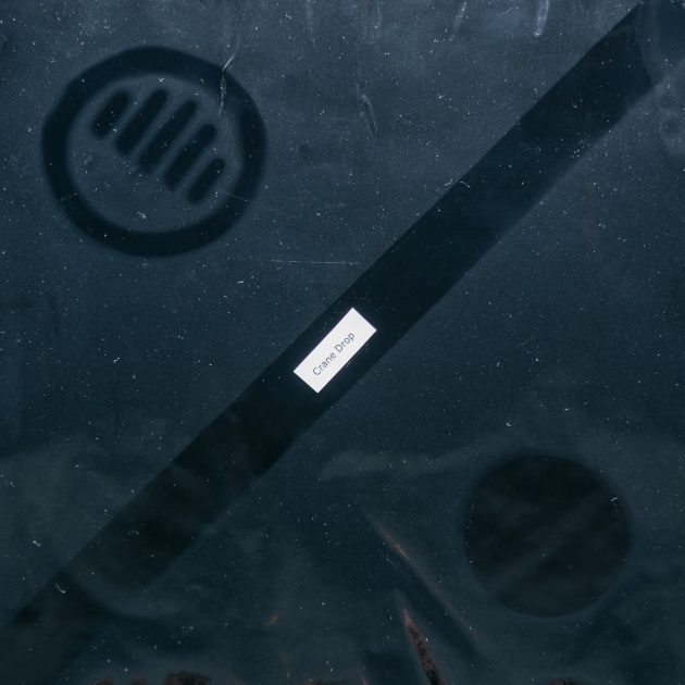 crane drop - this photo shows the dust created by the drop during a full run...