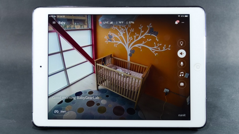 the colors in the nursery are similar to those seen on the video...
