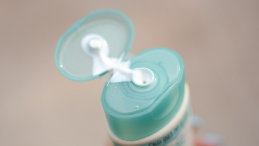 we frequently dealt with a mess underneath the aveeno's lid between...