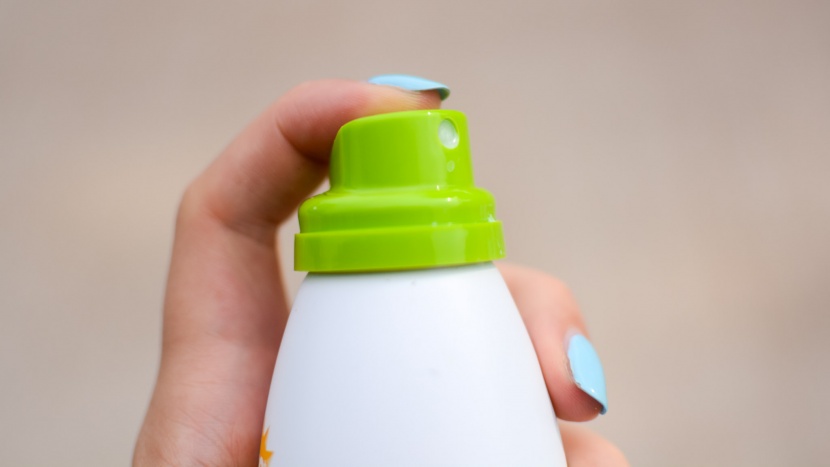 baby sunscreen - the plastic cover of the babyganics can pop off while toting around...