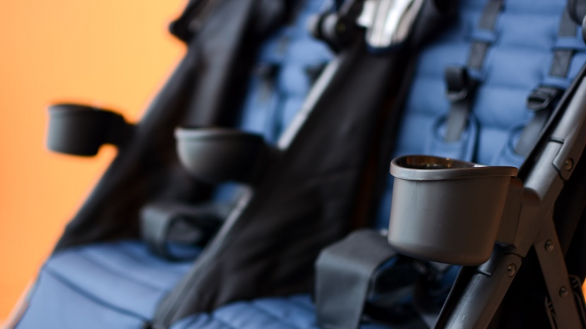 zoe twin+ - passenger cup holders and a snack holder are nice additions to the...