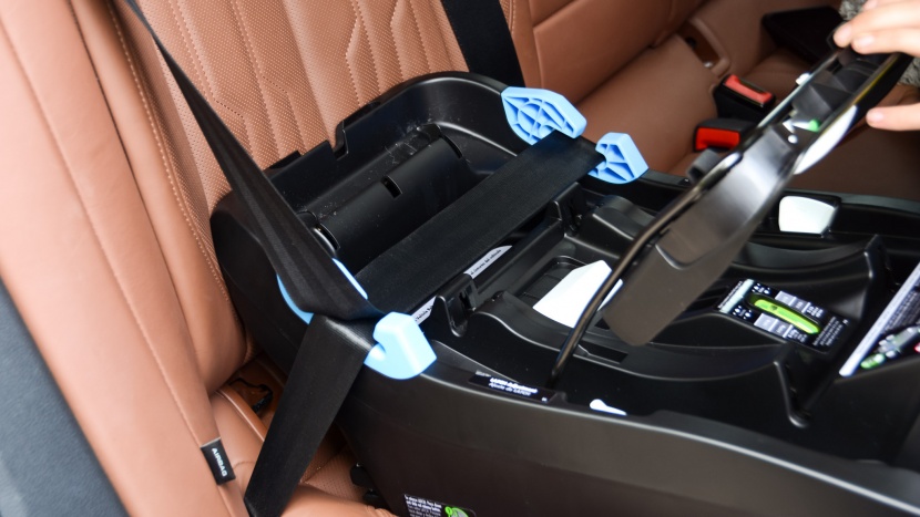 infant car seat - the clek liing has a built-in, easy-to-use belt lock-off that helps...