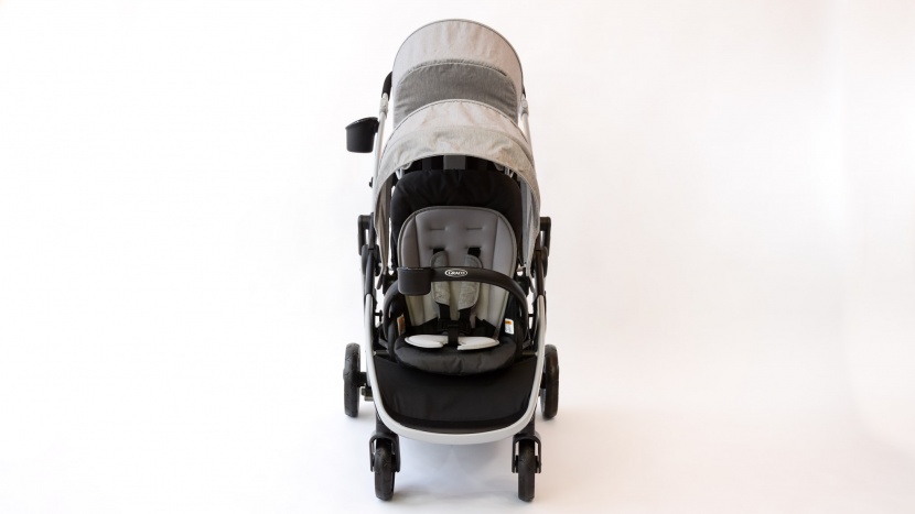graco ready2grow lx 2.0 - the wheels on the ready2grow are smaller and foam-filled plastic...