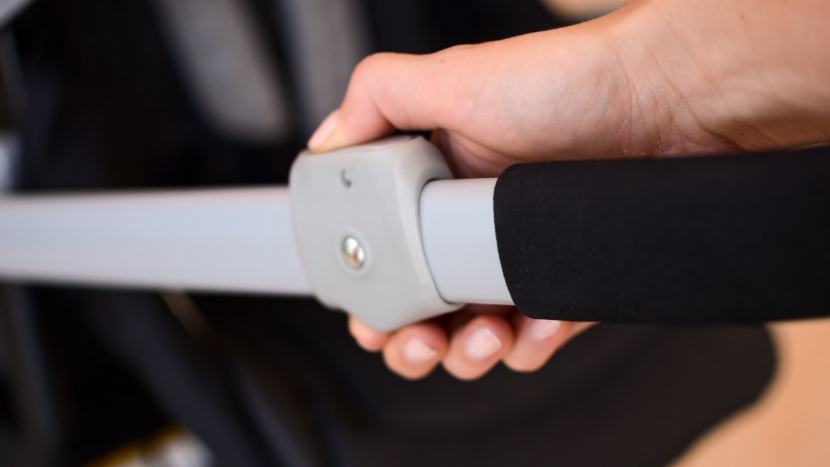 graco ready2grow lx 2.0 - it requires two hands to initiate the fold on the ready2grow with...