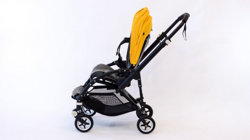バガブー bee5 bugaboo Bugaboo Bee 5 seat stroller Neon red sun canopy, gray
