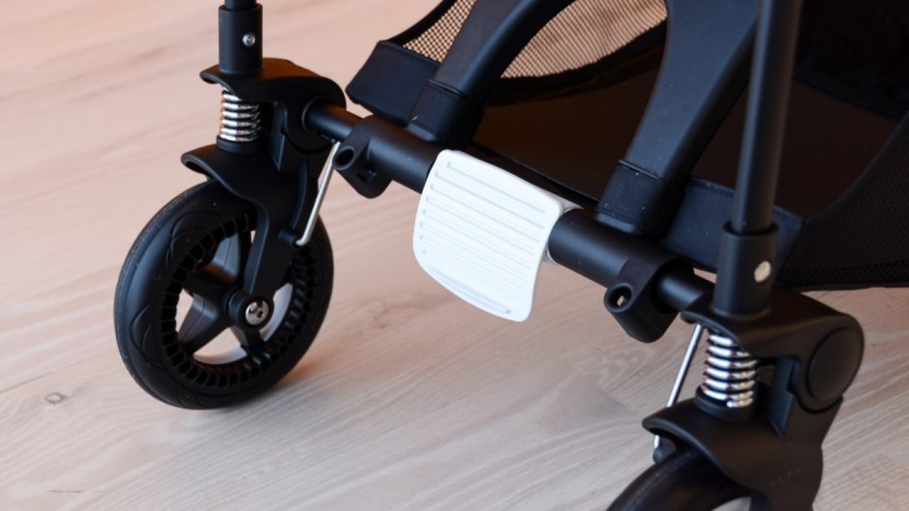 bugaboo bee5 - the single-action brakes on the bee5 are easy to set, but require...