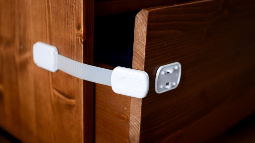 babyproofing kit - flexible cabinet locks like the ones found in the pandaear kit are...