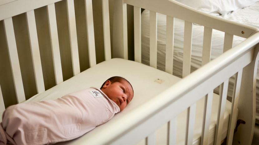 crib mattress - babies should always be put to sleep on their backs.
