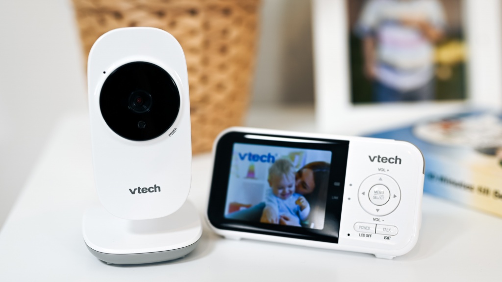 VTech Moniteur vidéo pour bébé VM819-2 avec autonomie de batterie de 19  heures, 2 caméras, portée de 304,8 m, vision nocturne automatique, écran de