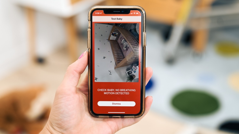 nanit pro complete - the nanit alarm for no breathing motion detected changes the screen...