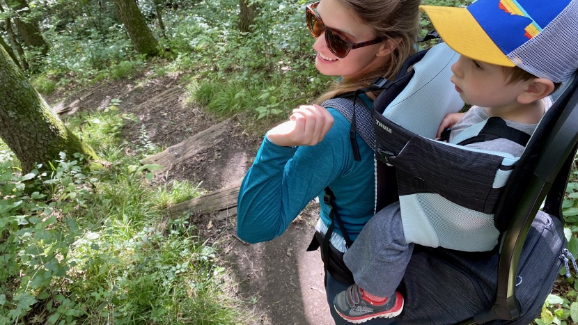 thule sapling backpack - the child cockpit on the thule sapling has some attractive features...