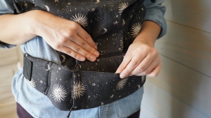 The Boba X has two pockets on the waist strap.