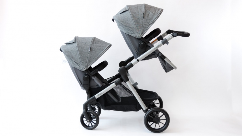 both seats on the pivot can also face the parent for bonding and...