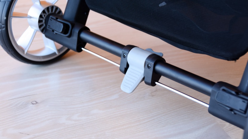 baby jogger city mini 2 combo - lifting the brakes on the city mini 2 to unlock them can be rough on...