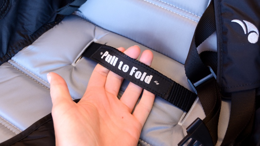 baby jogger city mini 2 combo - the mini 2 folds in half quickly and easily using the pull handle on...