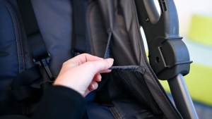 The Joovy has interior stow pockets designed for easy access items...