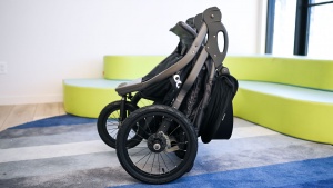All double joggers have a bulky fold, but the Joovy adheres to the...