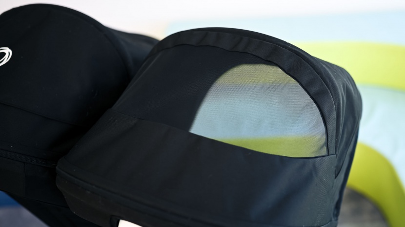 the mesh peek-a-boo window is somewhat hard to see through on the...