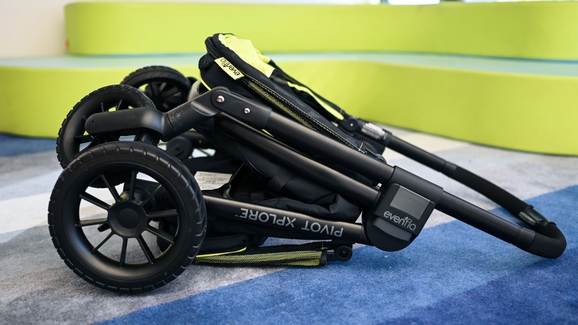 evenflo pivot xplore wagon - the evenflo xplore folds smaller than some doubles, and when laid...