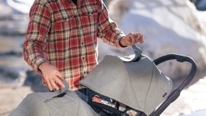 The Peek-a-boo cover on the Select 2 have covers with magnet...