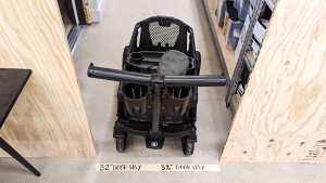 Both the wagon body and handle of the Veer easily go through the 32...