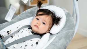 No padding or material is covering the shoulder straps on the...