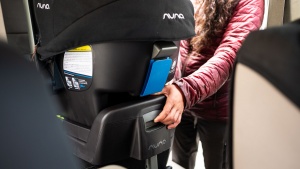 Removing the Nuna carrier from the base is somewhat awkward and...