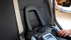 The Peg has an angle adjustment knob near the foot of the base. It...