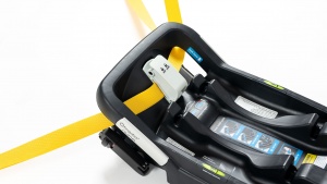 Closing the belt lock off on the Turtle requires pulling the strap...