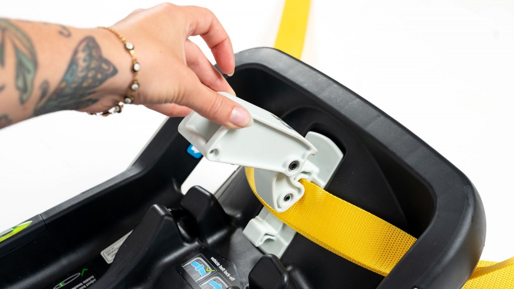 bugaboo turtle one by nuna - the vehicle belt must pass through the turtle belt lock off which is...